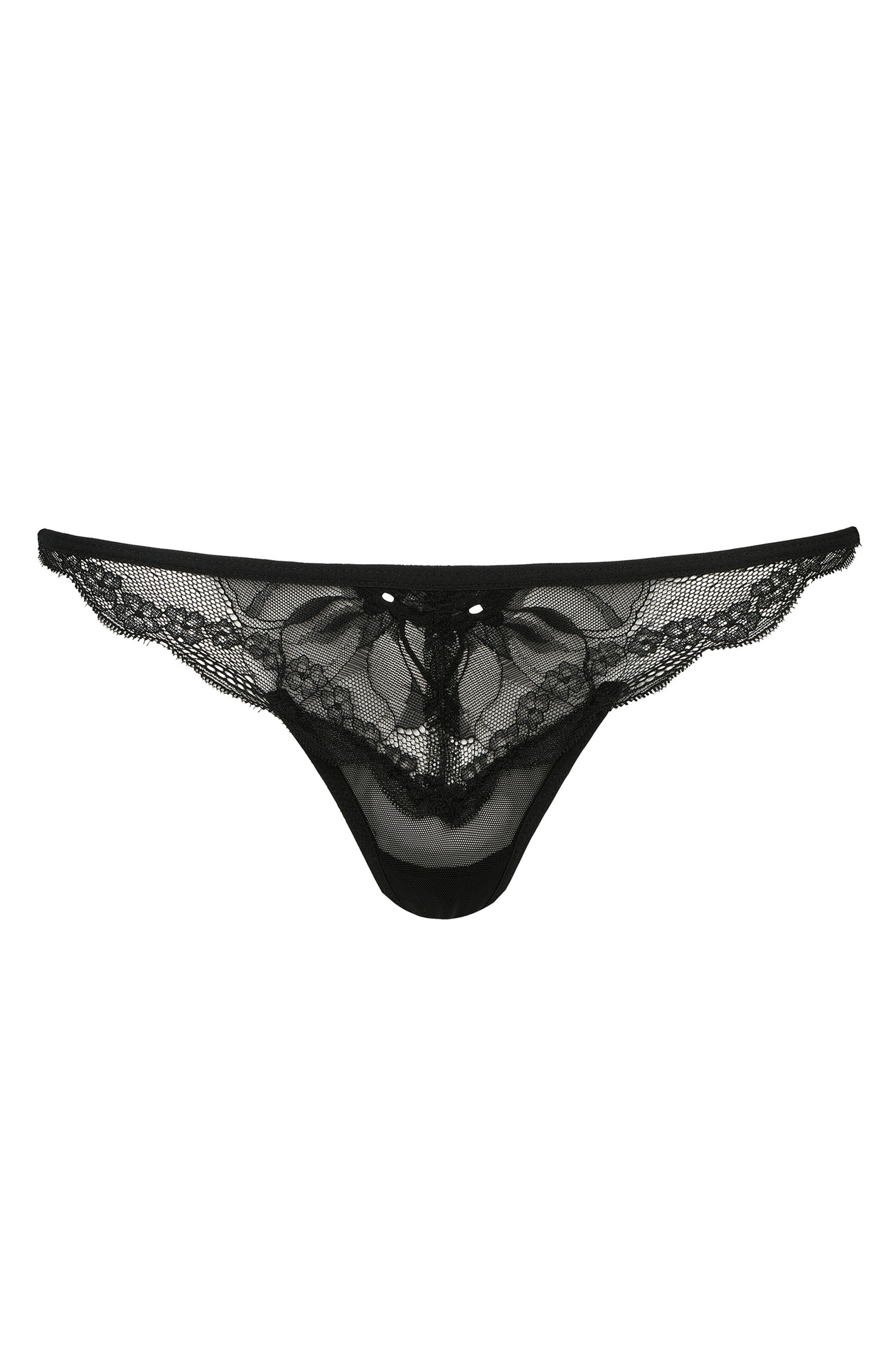 Charlize Soft Spitzen Tanga schwarz