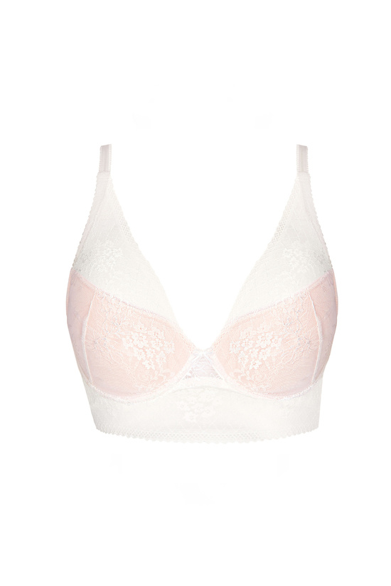 Iris bestickter Push-Up BH creme