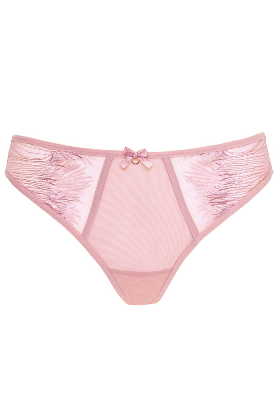 Mable bestickter Tanga rosa