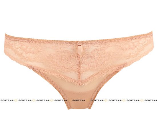 Nella Spitzen Tanga beige