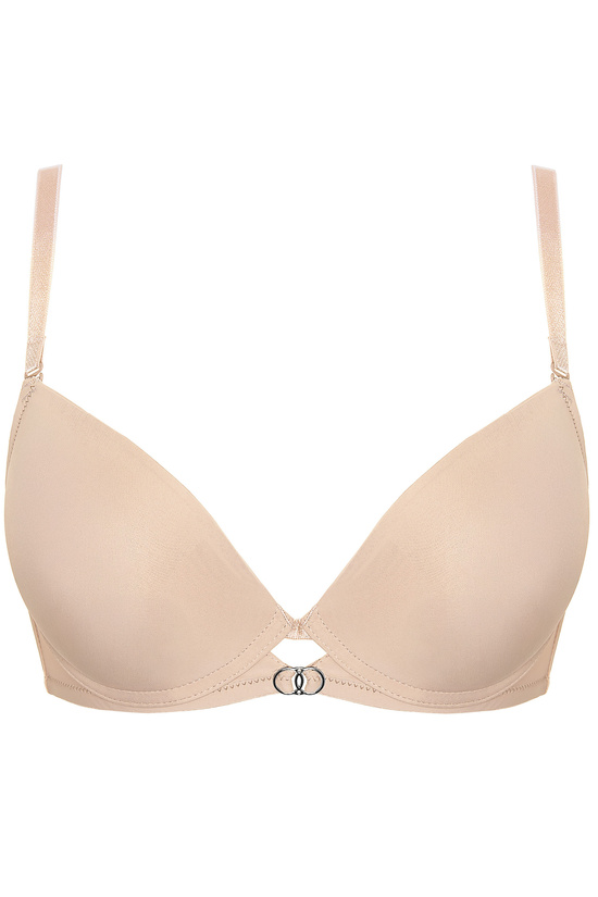 Melody glatter Push-up BH beige