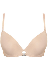 Melody glatter Push-up BH beige