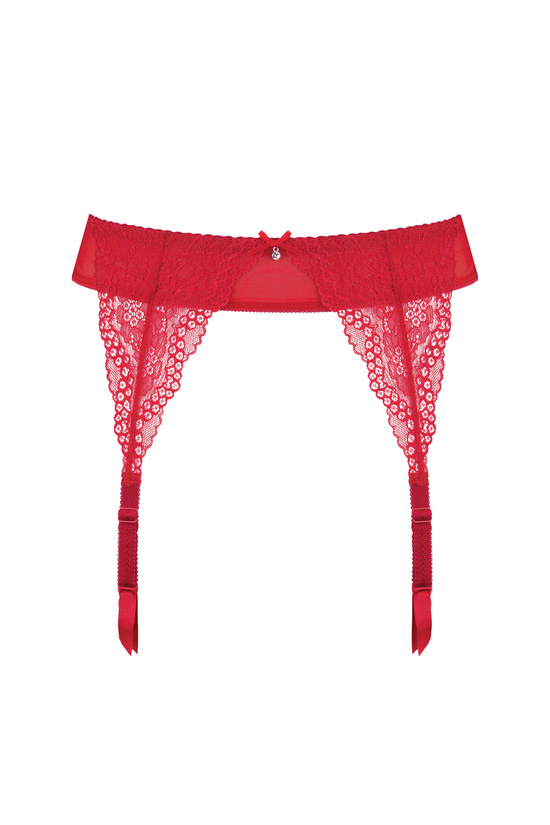 Scarlet Spitzen Strumpfgürtel rot