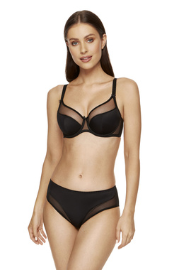Zara klassischer Half Cup BH schwarz