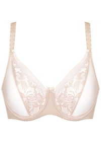 Egerie Soft Cup BH mit Stickerei beige