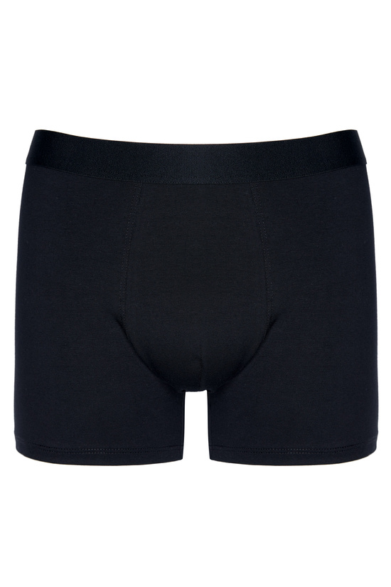 Schwarze Herren-Boxershorts aus Baumwolle, Basic, Dreierpack