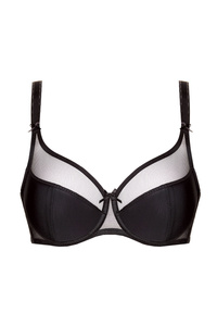 Zara klassischer Half Cup BH schwarz
