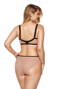 Rumi bestickter Soft Cup BH beige