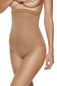 Schlankheits Strumpfhose mit hoher Taille 20 DEN beige