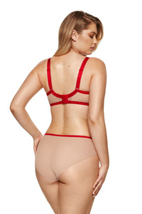 Mistress besticker Half Cup BH rot