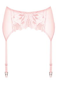 Coco bestickter Strumpfgürtel rosa