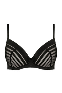 Luna Push-Up BH mit Streifen schwarz