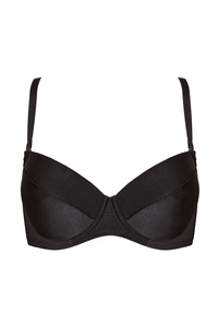 Andrea Push-up BH aus weichem Stoff schwarz