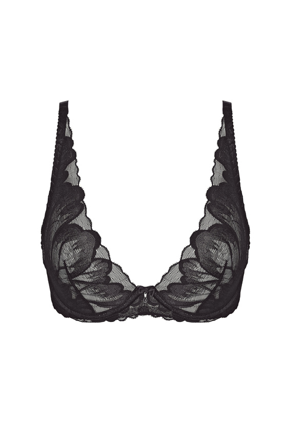 Moon Spitzen Soft BH schwarz