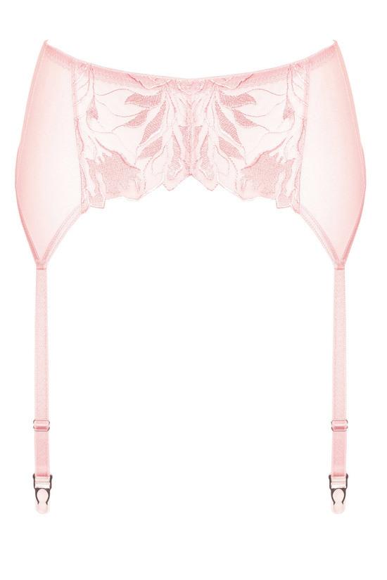 Coco bestickter Strumpfgürtel rosa