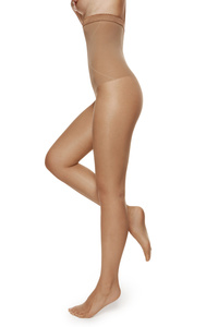 Schlankheits Strumpfhose mit hoher Taille 20 DEN beige