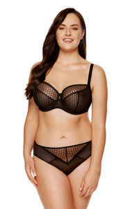 Adele Soft bestickter BH schwarz