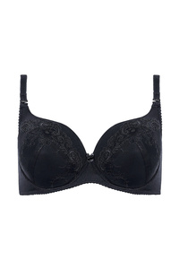 Yvette bestickter Full Cup BH schwarz