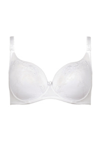 Yvette bestickter Full Cup BH weiß