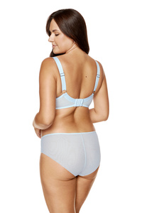 Mable bestickter Half Cup BH blau