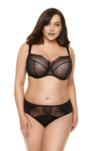 Pamela Bestickter Soft BH schwarz