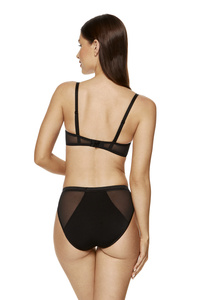 Andrea Push-up BH aus weichem Stoff schwarz