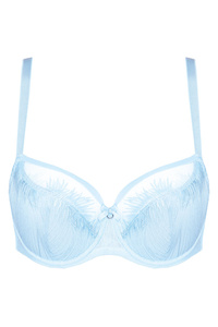 Mable bestickter Half Cup BH blau