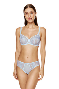 Mable bestickter Soft BH blau