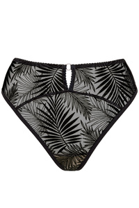 Mare Tangas mit hoher Taille Schwarz