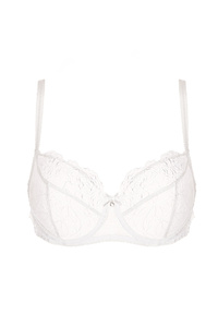 Pamela Bestickter Soft BH weiß