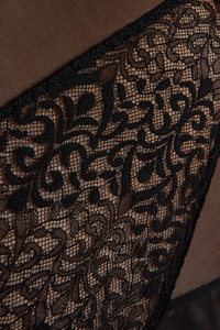 Gabi Spitzen Taillenslip schwarz