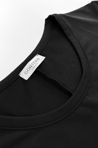 Comfy zweiteiliger Pyjama: Shorts und T-Shirt schwarz