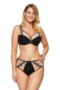 Heidi Half Cup BH schwarz