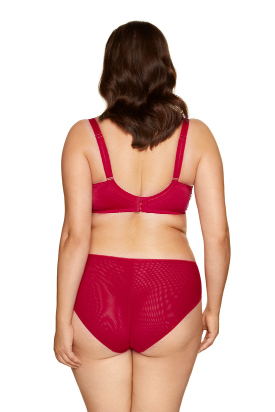 Pamela Bestickter Soft BH karminrot