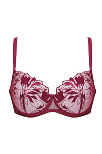 Coco bestickter Soft BH weinrote