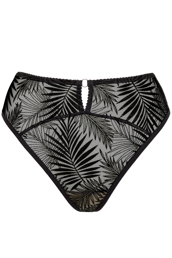 Mare Tangas mit hoher Taille Schwarz