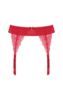 Scarlet Spitzen Strumpfgürtel rot