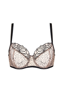 Rumi bestickter Soft Cup BH beige