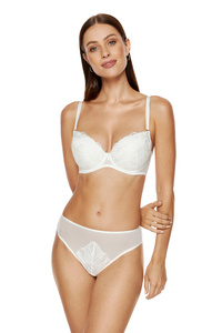 Cherie Push-up BH mit Stickerei creme